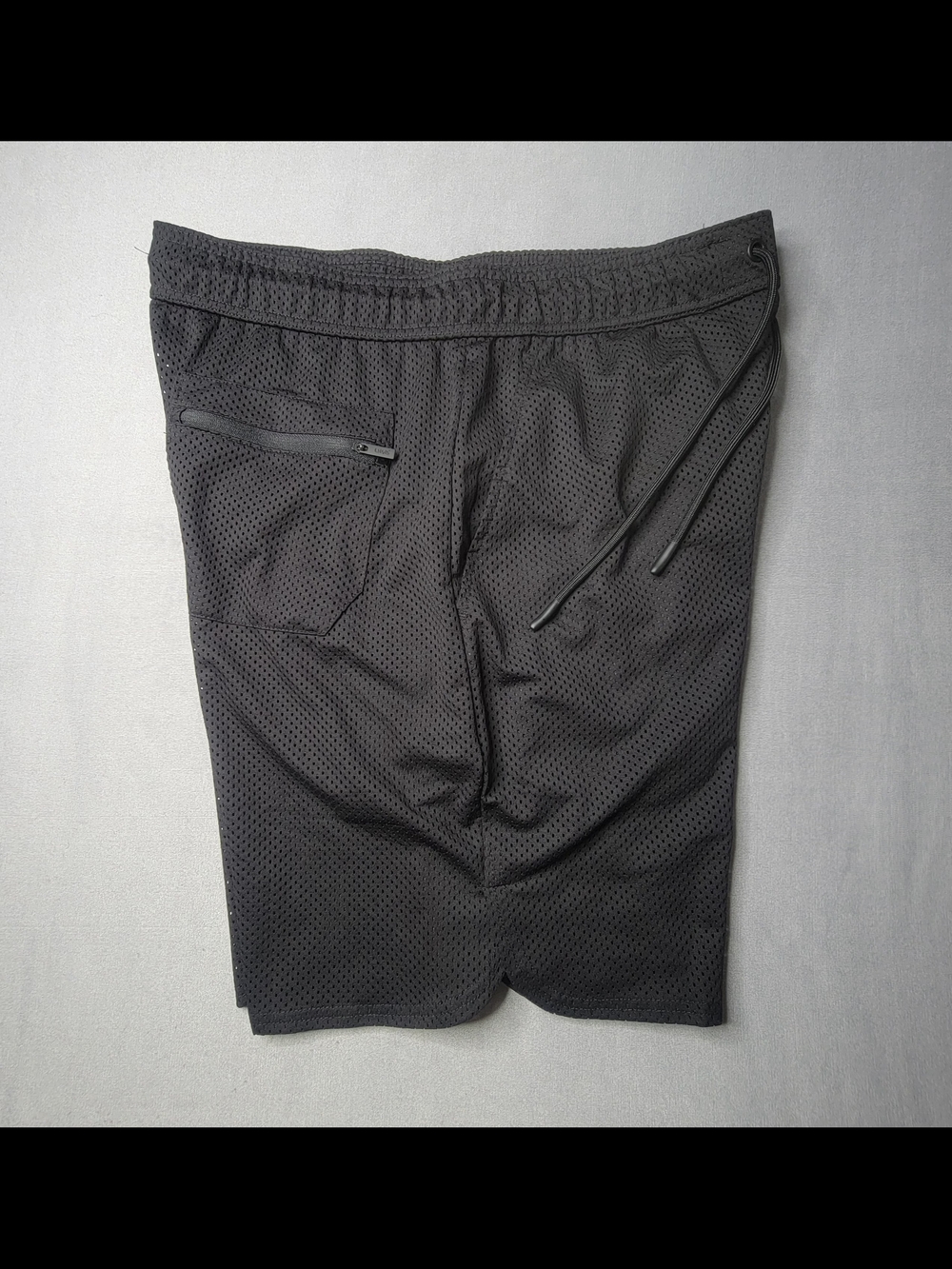CSG active Mens Black Mesh Athletic Short Stretch Quick Dry Size L